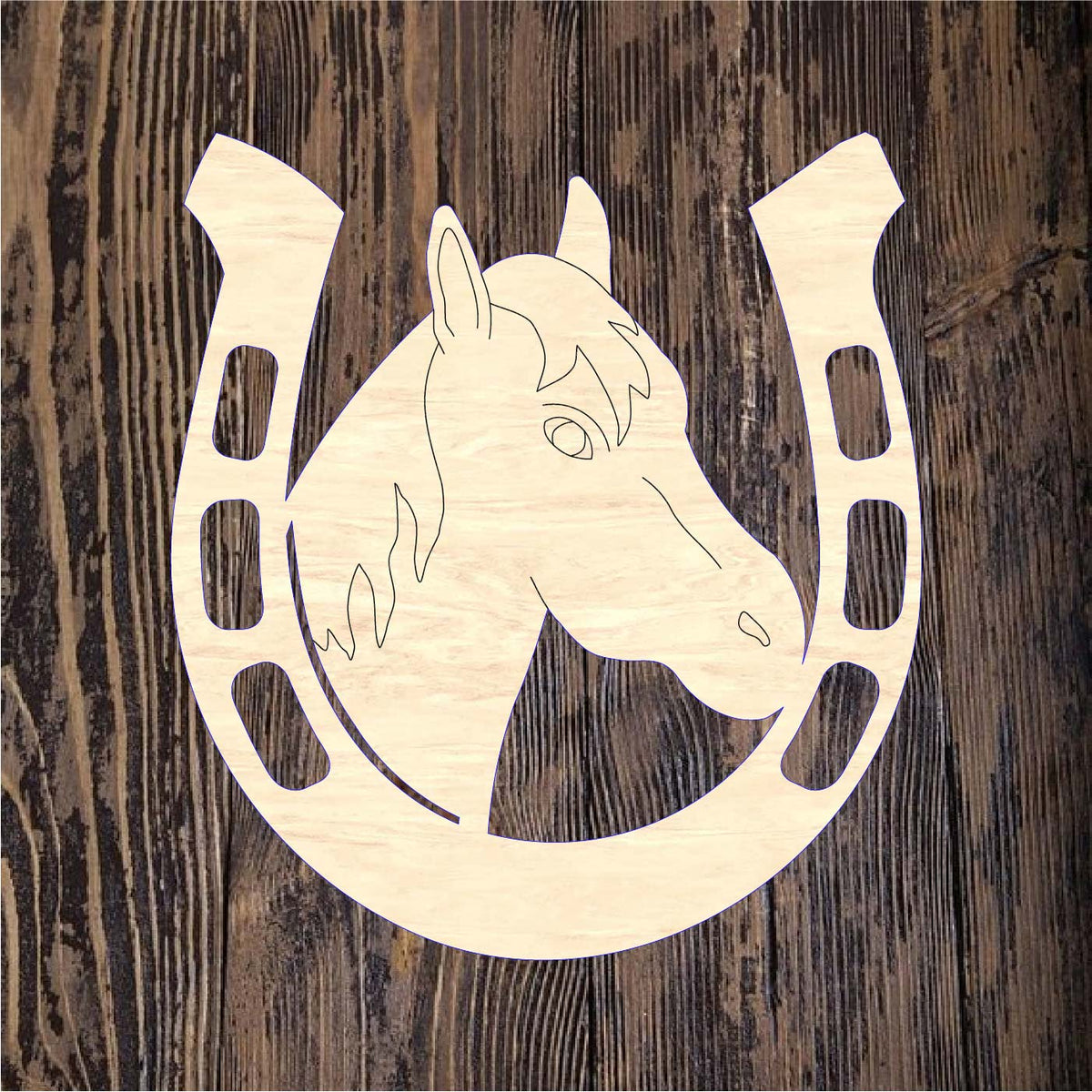Horse Head Horseshoe – Home Creations Milling & Signage