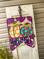 DDS Happy Fall Double Pumpkin Plaque