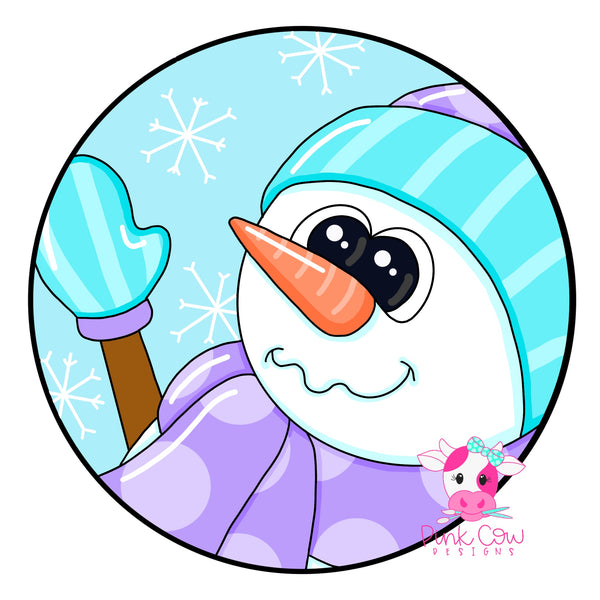 PCD Winter Snowman Round