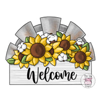 PCD Farmhouse Fan With Flowers