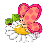 PCD Flower with Butterfly