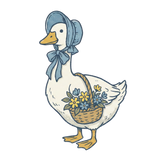 Goose With Flower Basket
