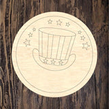 4th of July Hat Round