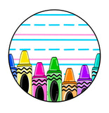 RLT Yay You're Here Crayon Round