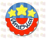 ASH Patriotic Bunting Round