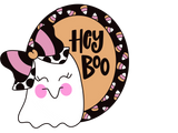 PBD Hey Boo Ghost Plaque