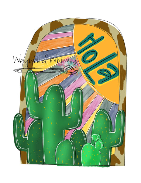 WWW Hola Cactus Plaque