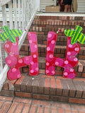 QMC Scallop Letter With Cap Stem Bow