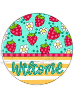 WWW Welcome Strawberry Round