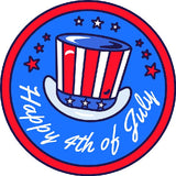 4th of July Hat Round
