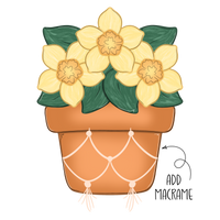 WHD Boho Daffodils Planter