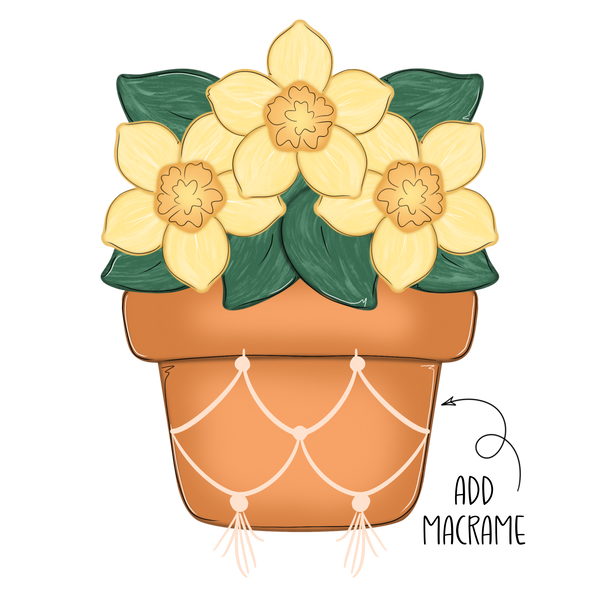 WHD Boho Daffodils Planter