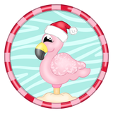 WHD Christmas Flamingo Round