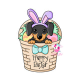 PCD Easter Basket Dachsund