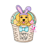 PCD Easter Basket Golden Doodle