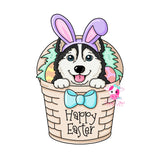 PCD Easter Basket Husky
