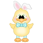 WHD Easter Bunny Chick Ribbon Legs