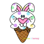 BRB Easter Bunny Ice Cream Cone