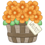 WHD Fall Basket Marigolds