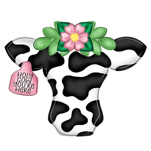 WHD Floral Cow Head