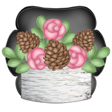 WHD Floral Pinecone Planter Frame