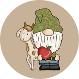 Farmer Gnome Goat Round