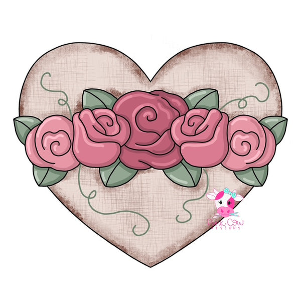 PCD Heart with Roses