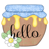 WHD Hello Floral Honey Pot