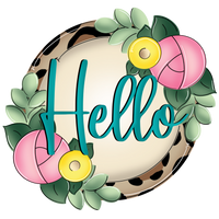 WHD Hello Floral Round