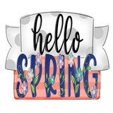 WHD Hello Spring Floral Banner