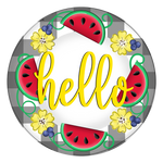 WHD Hello Watermelon Wreath