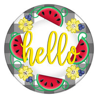 WHD Hello Watermelon Wreath