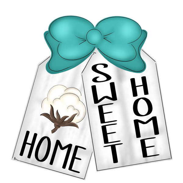 WHD Home Sweet Home Double Tag Cotton