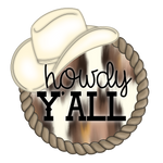 WHD Howdy Yall Rope Cowboy Hat Round