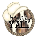 WHD Howdy Yall Rope Cowboy Hat Round