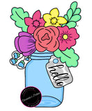 NBP Spring Floral Mason Jar
