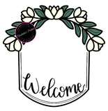 NBP Floral Welcome Plaque 1