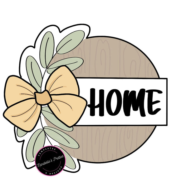 NBP Bow Home Leaf Round