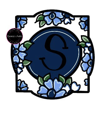 NBP Floral Monogram Plaque 1