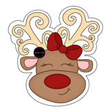 NBP Reindeer With Bow And Border