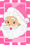 HHJ Pink Vintage Santa