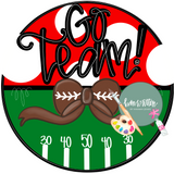 HHJ Go Team Football Bow