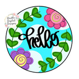 HDD Hello Floral Round