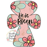 HDD He Is Risen Cross
