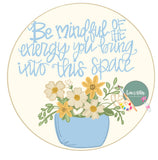 HHJ Floral Vase with Quote