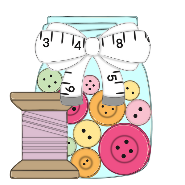 WHD Jar of Buttons Sewing Notions