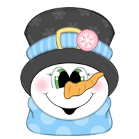 WHD Jolly Winter Snowman Face