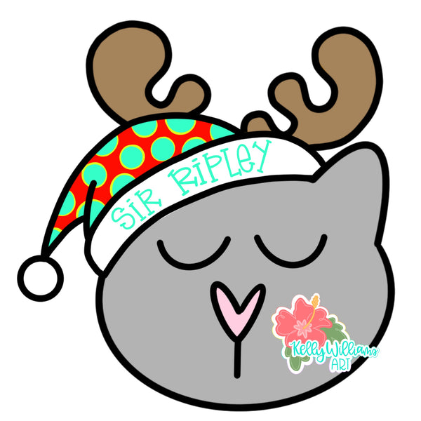 KWA Santa Reindeer Cat