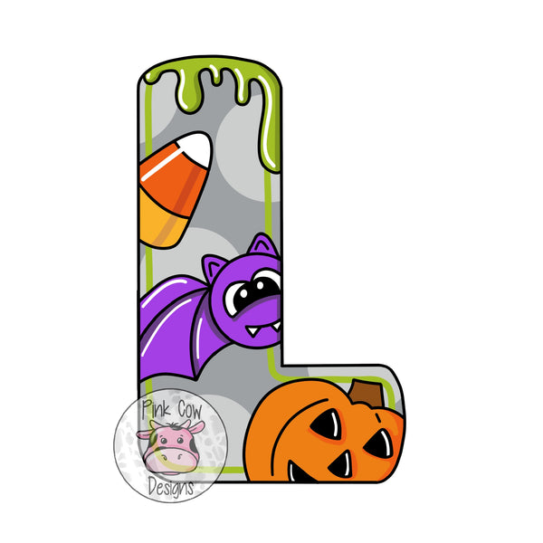 PCD Halloween Letter L Home Creations Milling Signage pcd-halloween-letter-l-home-creations-milling-signage