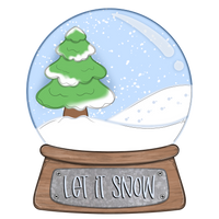 WHD Let It Snow Winter Wonderland Snow Globe